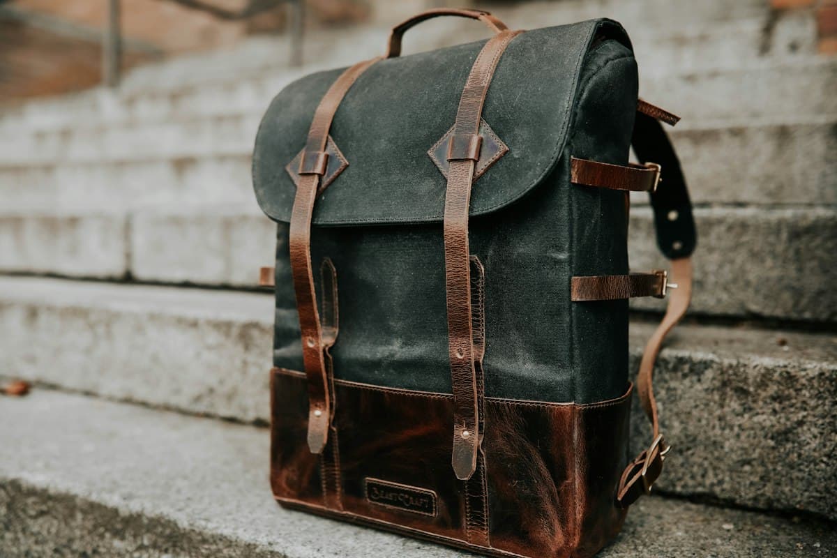 Ridge Waxed Canvas Roll-Top Backpack