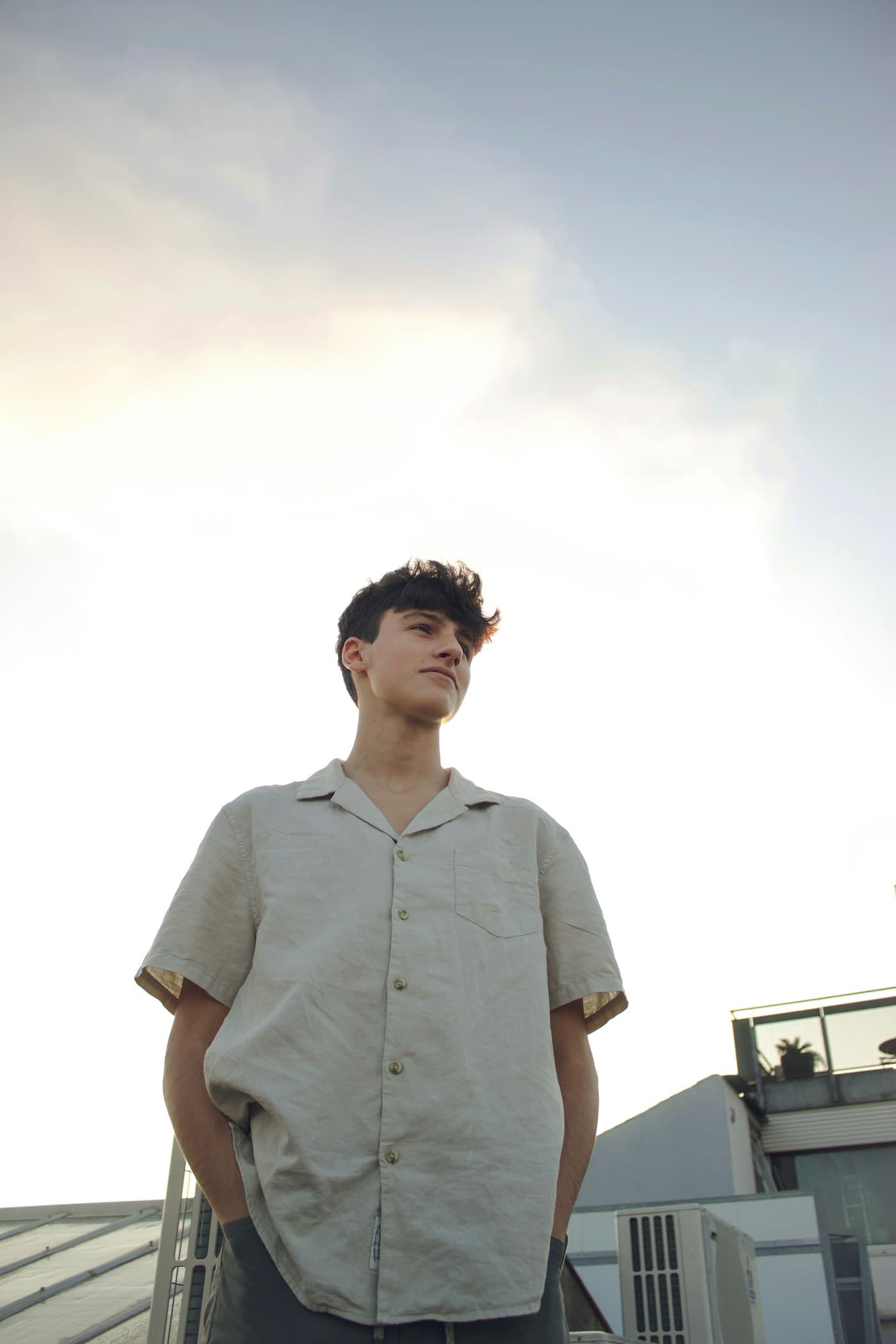 Linen Camp-Collar Shirt