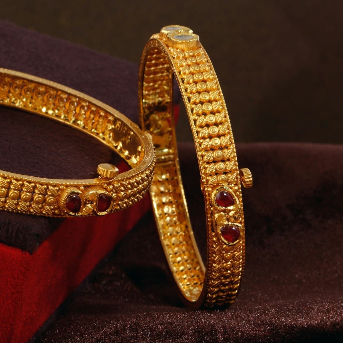 Rubi Kangan Pair, 22K
