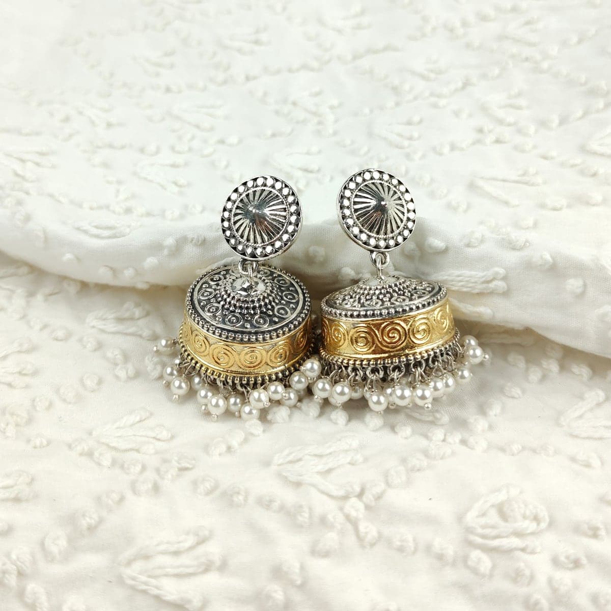 Mayur Two-tone Jhumka
