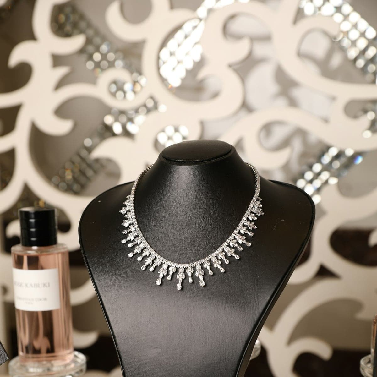 Himani Crystal Fringe Necklace