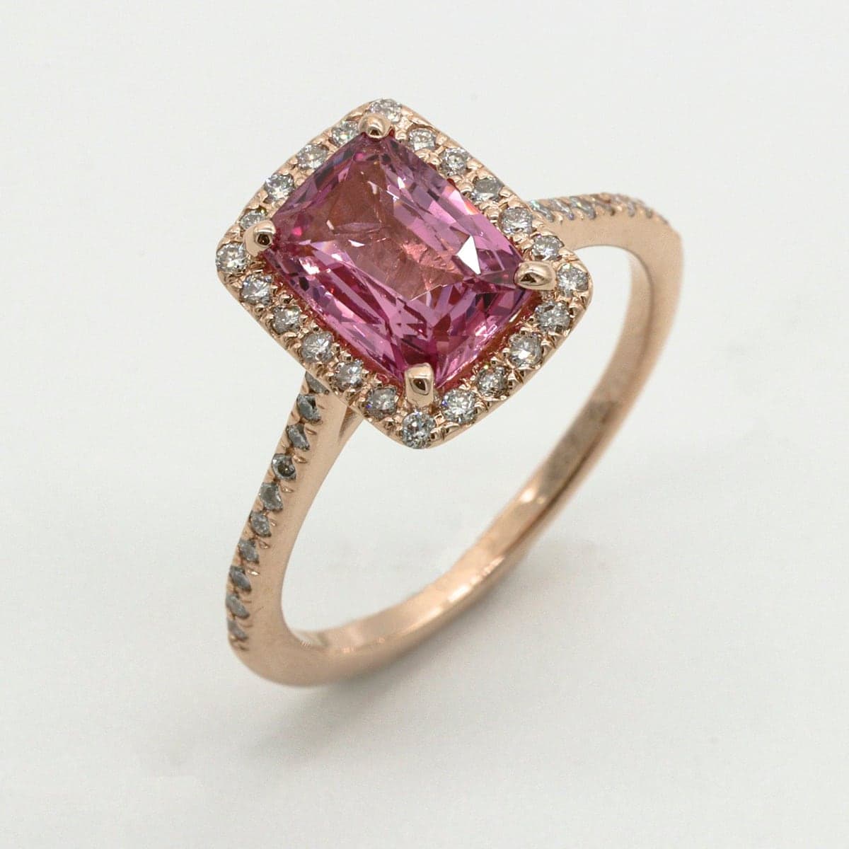 Gulabi Pink Sapphire Ring, 18K Rose Gold