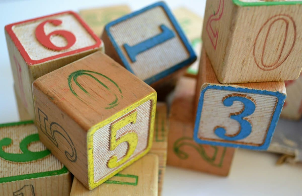 Wooden Alphabet & Number Blocks, 48 pieces
