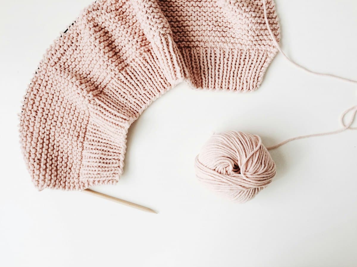 Hand-Knit Cardigan & Bonnet Set