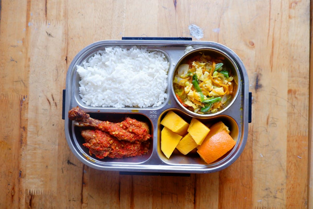 Stainless Steel Lunch Box, 4 compartments