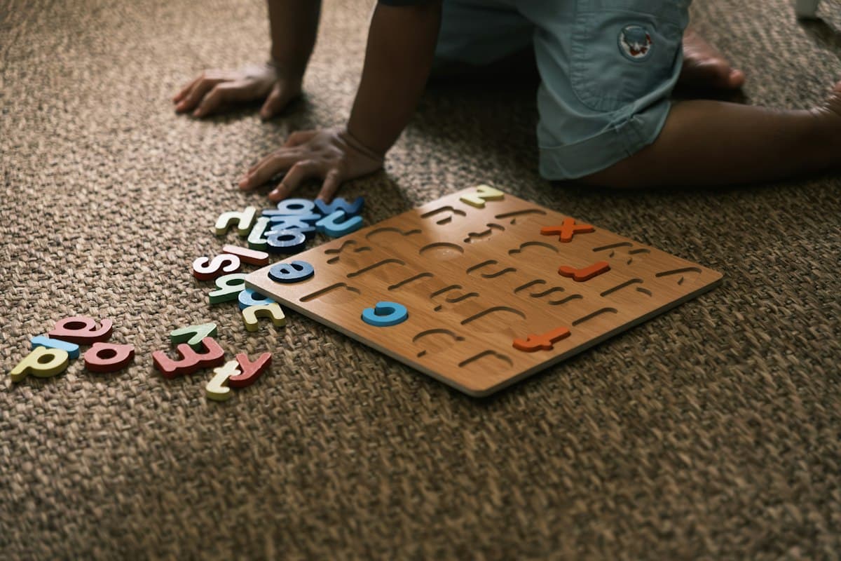 Wooden Alphabet Puzzle Board
