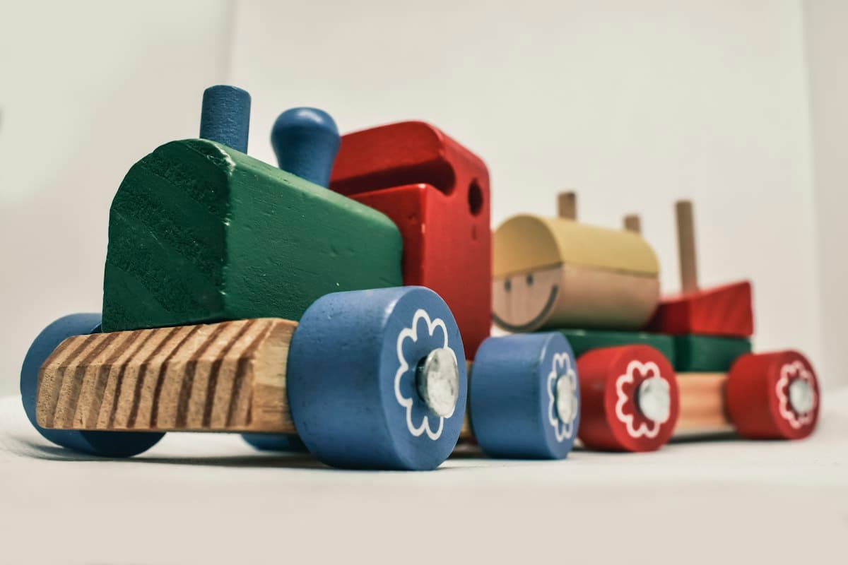 Wooden Train & Track Set