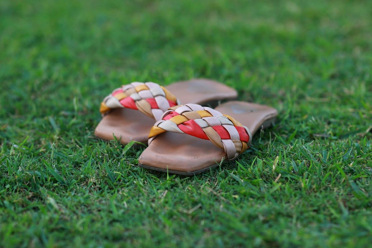 Braided Leather Slide by Shurma Craft