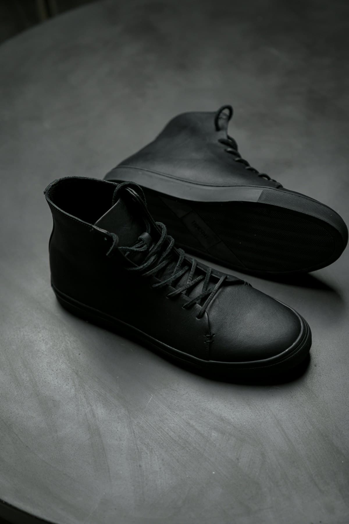 Noir Leather High-Top by Chalo Originals